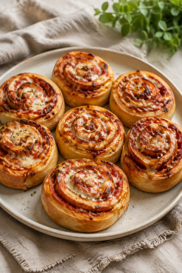 Glutenfreie Pizzaschnecken mit Käse