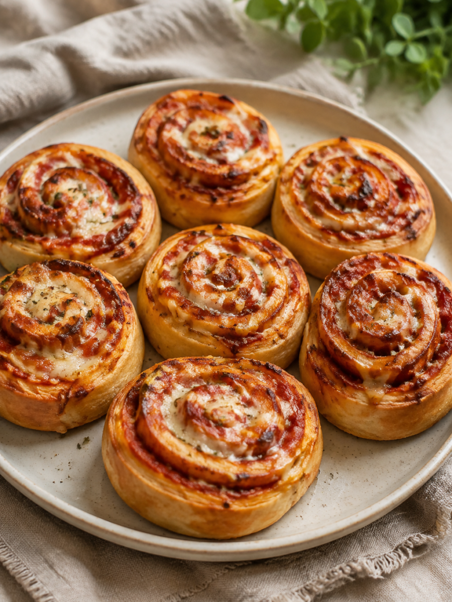 Glutenfreie Pizzaschnecken mit Käse