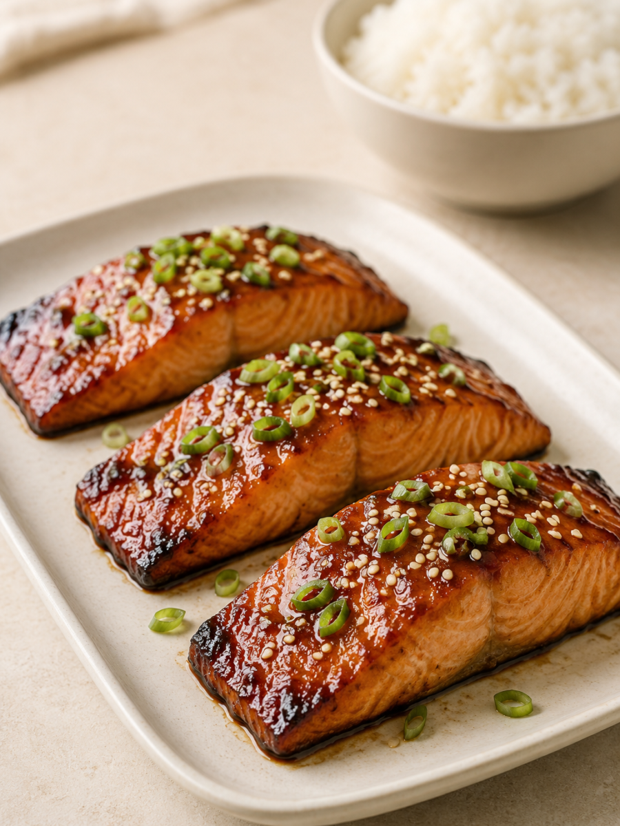 Teriyaki-Lachs aus dem Ofen