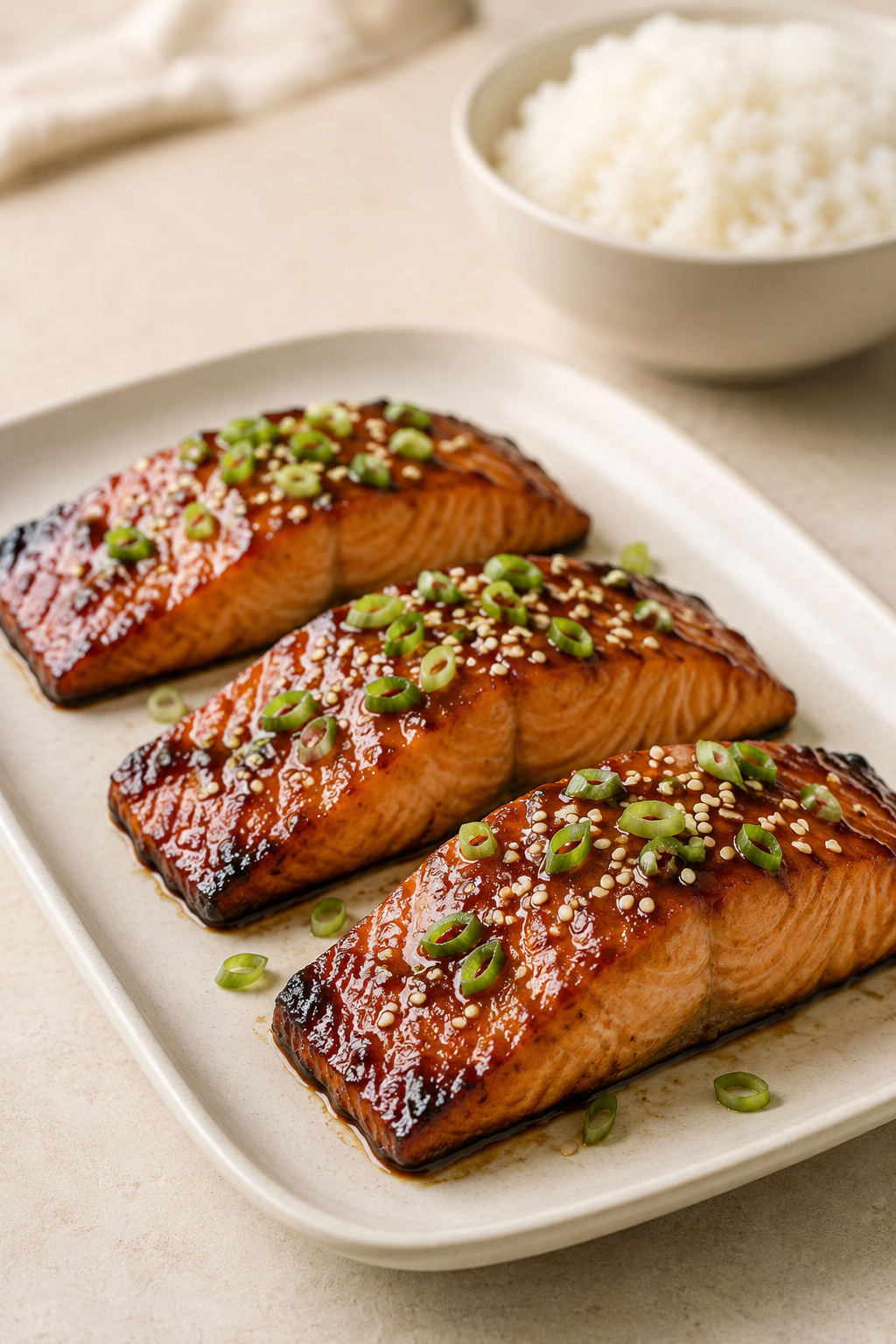Teriyaki-Lachs aus dem Ofen