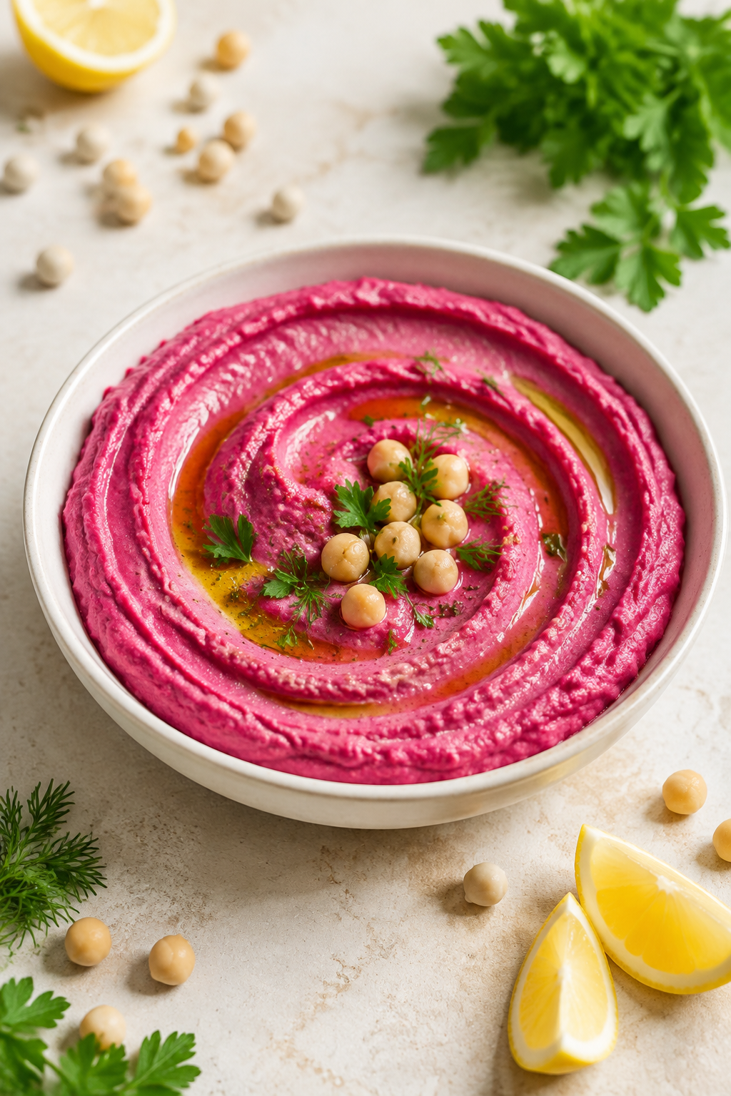 Cremiger Rote-Bete-Hummus