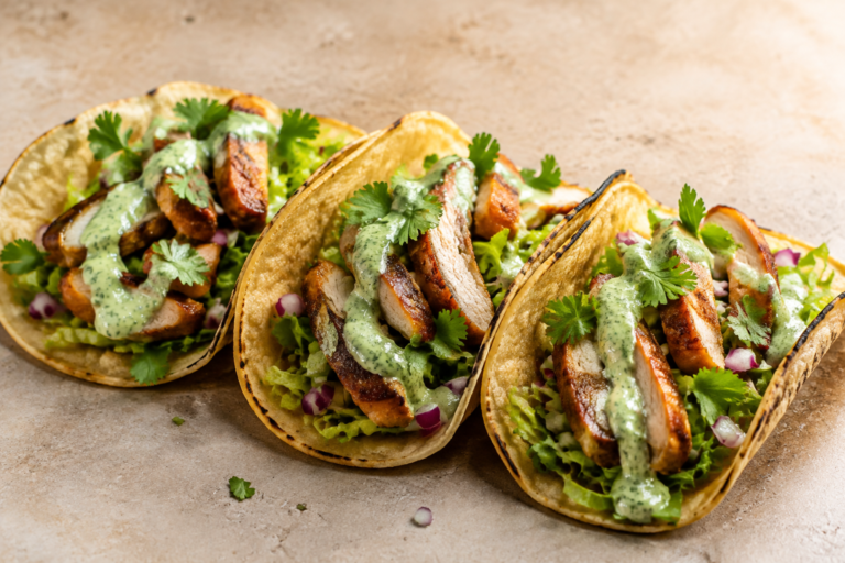 Knusprige Hähnchen-Tacos aus der Heißluftfritteuse