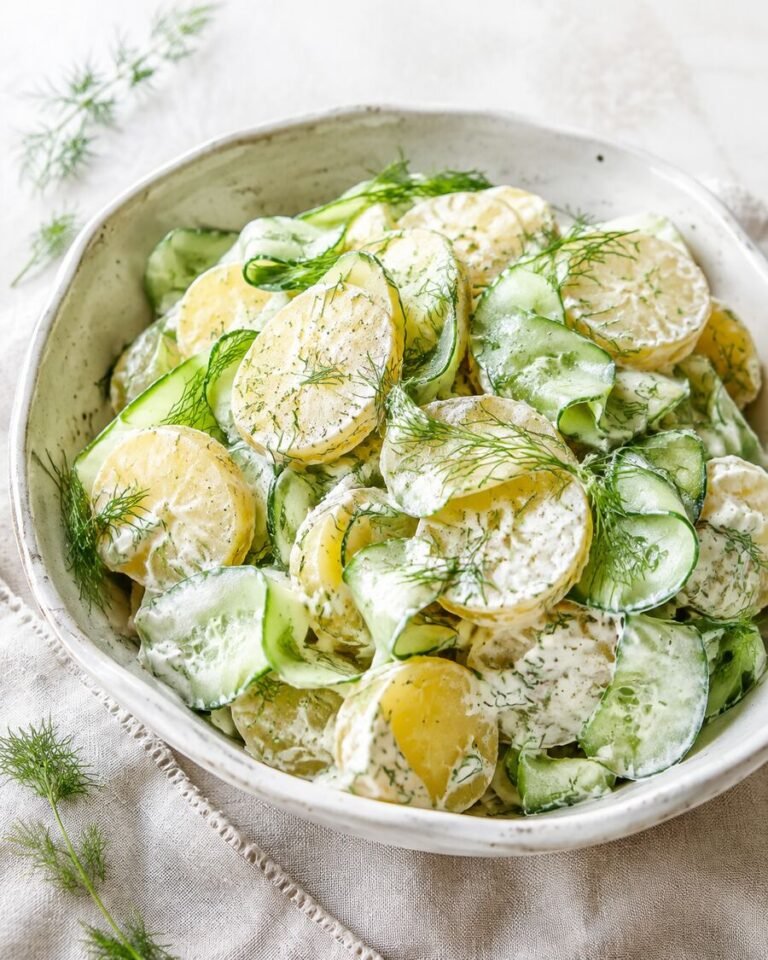 Cremiger Kartoffel-Gurken-Salat mit Joghurt