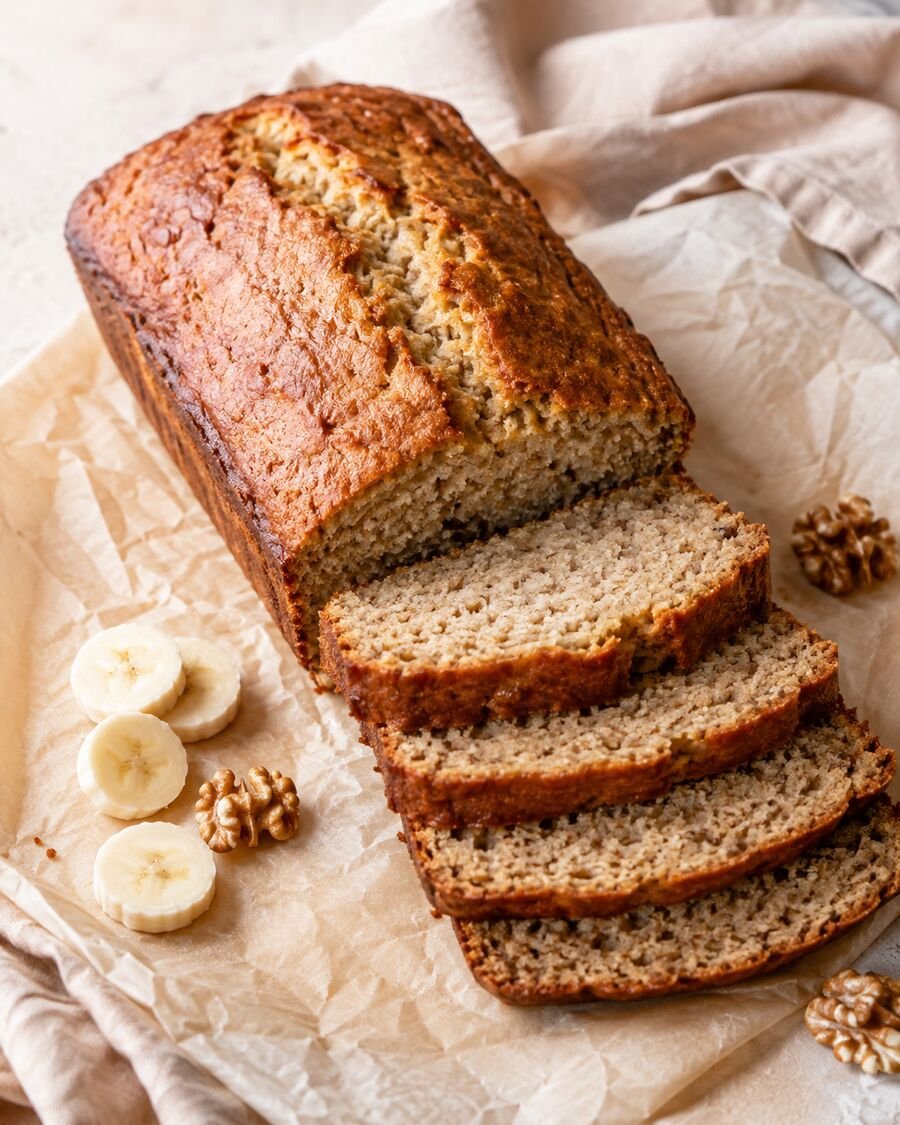 Saftiges Protein-Bananenbrot ohne Zucker