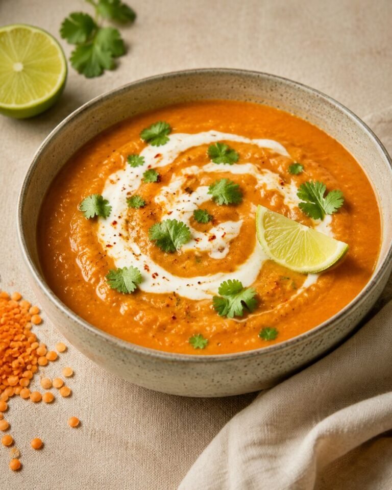 Rote-Linsen-Kokos-Suppe in 30 Minuten