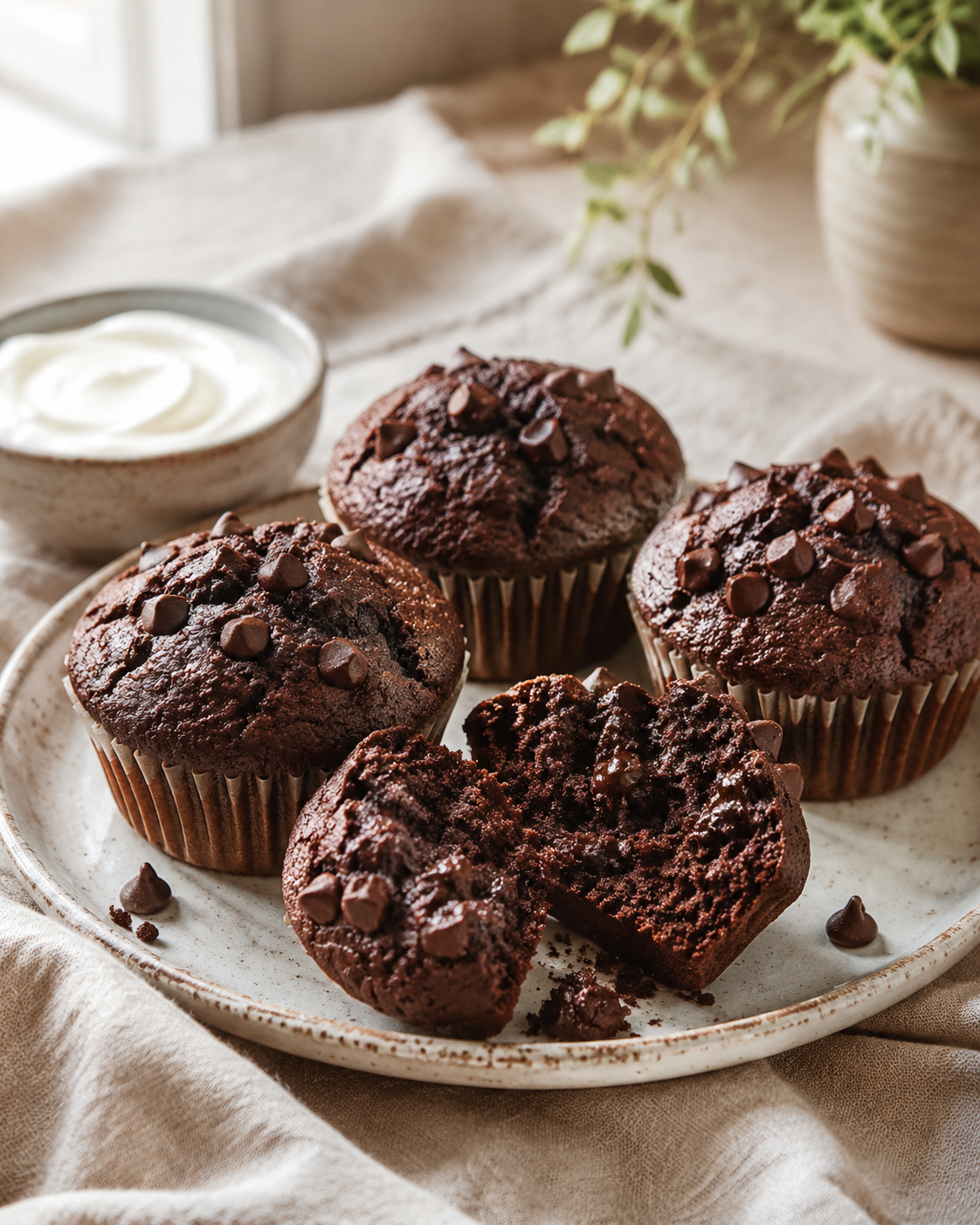 Saftige Skyr-Schoko-Muffins
